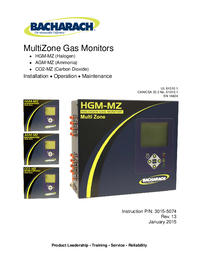 Thumbnail of document Manual - MZ Multi-Zone Refrigerant Leak Detector